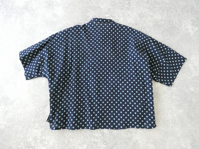PK ローンミラクルウェーブドット5分袖スタンドカラードルマンシャツの商品画像13