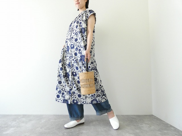 PK リバティSmall Susannaフレンチスタンドタックワンピースの商品画像1