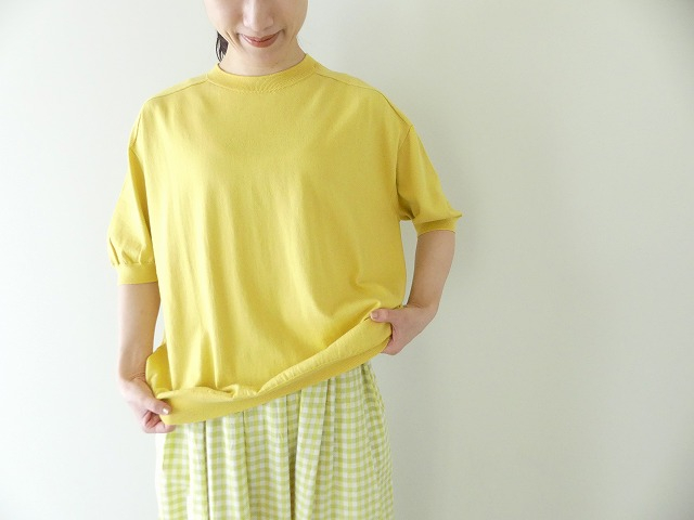 LinenYa(リネンヤ) クルーネック半袖ニットの商品画像1