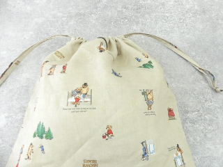 R&D.M(オールドマンズテーラー) BROWN BEARS DRAWSTRINGS BAG (L)の商品画像23