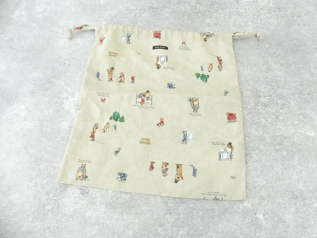 R&D.M(オールドマンズテーラー) BROWN BEARS DRAWSTRINGS BAG (L)の商品画像3