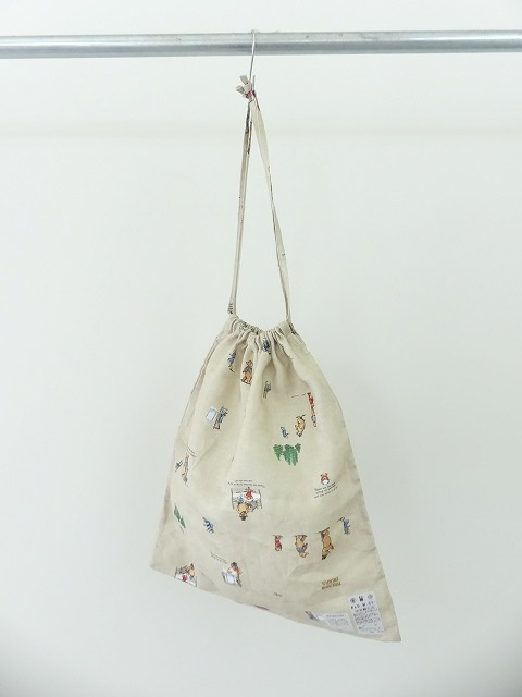 R&D.M(オールドマンズテーラー) BROWN BEARS DRAWSTRINGS BAG (L)の商品画像4