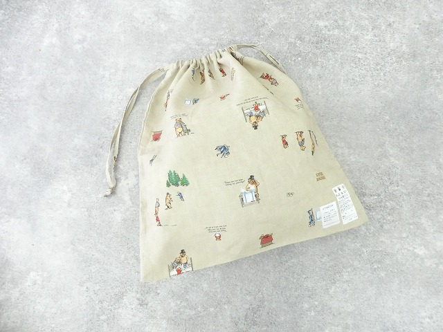 R&D.M(オールドマンズテーラー) BROWN BEARS DRAWSTRINGS BAG (L)の商品画像5