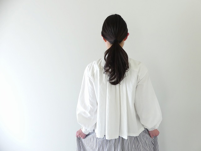 Ordinary Fits(オーディナリーフィッツ) カディコットンフリルブラウス(SH003-125) Ordinary Fits(オーディナリーフィッツ) カディコットンフリル