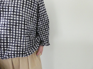 NARU 60ローンリップルチェックファッスンシャツの商品画像23