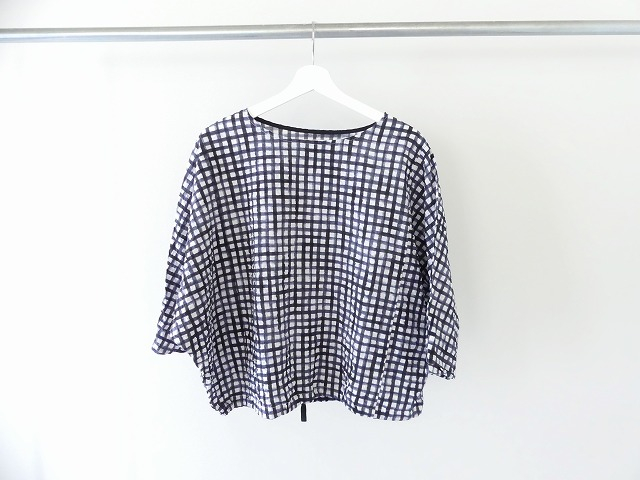 NARU 60ローンリップルチェックファッスンシャツの商品画像3