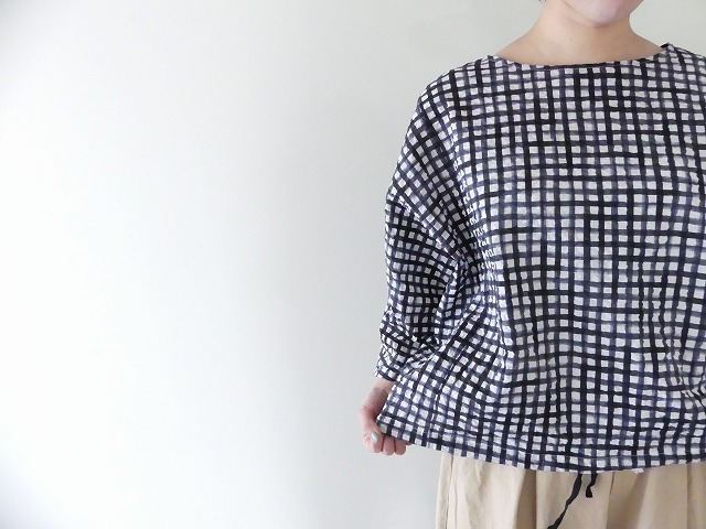 NARU 60ローンリップルチェックファッスンシャツの商品画像6