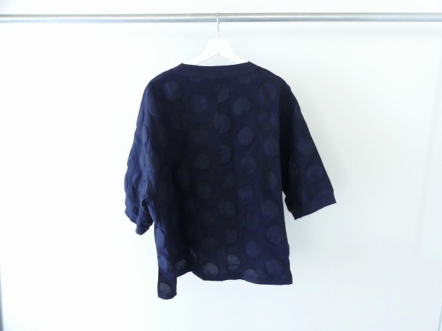 NARU 綿麻シーチング塩縮ドットワイドTの商品画像6