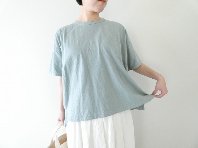 prit(プリット) リサイクルムラ糸天竺5分袖ワイドTシャツの商品画像1