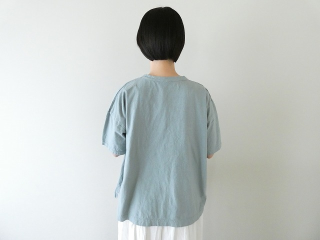prit(プリット) リサイクルムラ糸天竺5分袖ワイドTシャツの商品画像4