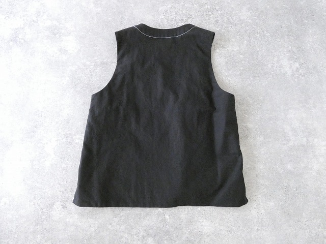 MidiUmi(ミディウミ) コットンリネンVネックベストの商品画像15