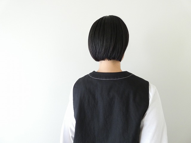 MidiUmi(ミディウミ) コットンリネンVネックベストの商品画像7