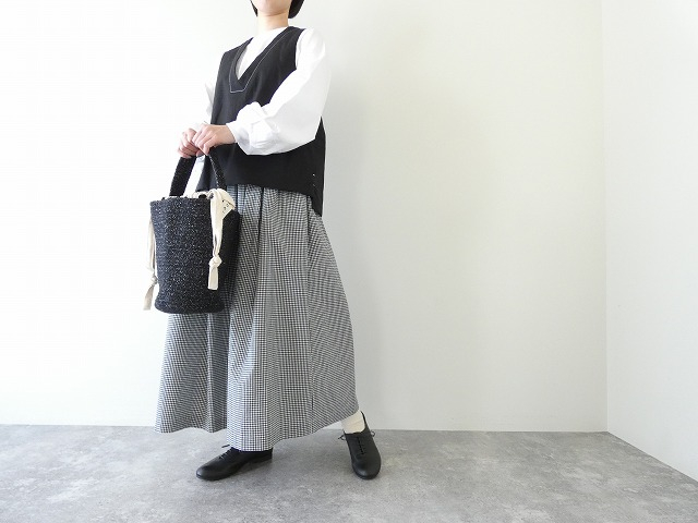 MidiUmi(ミディウミ) コットンリネンVネックベストの商品画像8