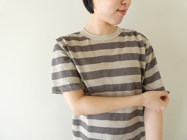 maomade(マオメイド) ベルギーリネンしましまTEEの商品画像1