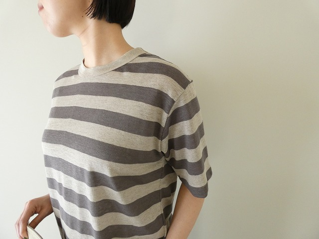 maomade(マオメイド) ベルギーリネンしましまTEEの商品画像4