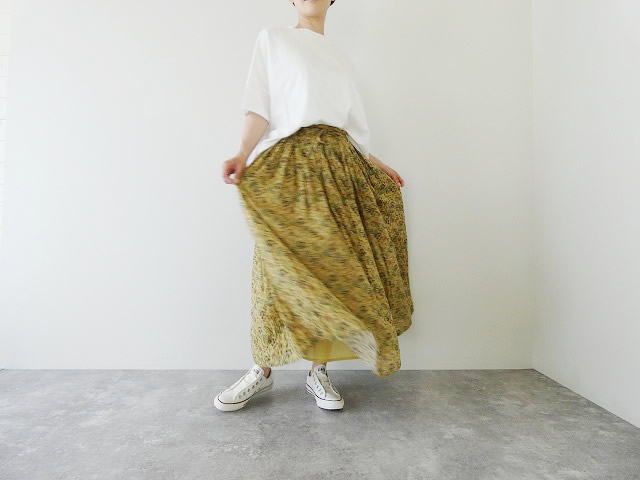 SOIL(ソイル) ペイズリーフラワープリントギャザースカートの商品画像4