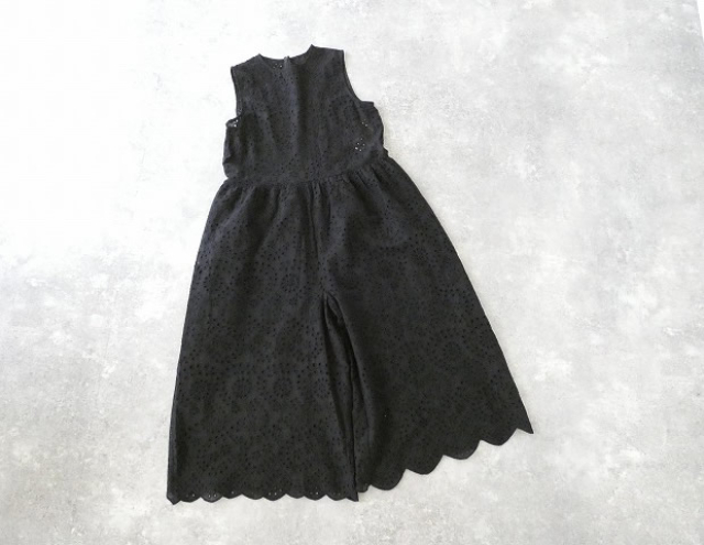 maomade(マオメイド) ペイズリーカットワークレース ギャザーたっぷりワイドパンツオールインワンの商品画像11