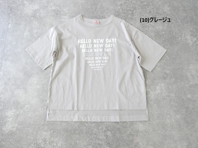 maomade(マオメイド) きれいめシルケット天竺HELLO NEW DAY TEEの商品画像11