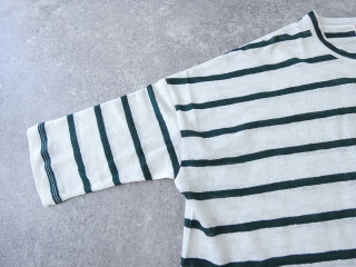 maomade(マオメイド) 旅先で見つけたよ!リネンボーダーシリーズ 7分袖Tの商品画像36