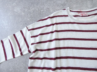 maomade(マオメイド) 旅先で見つけたよ!リネンボーダーシリーズ 7分袖Tの商品画像40