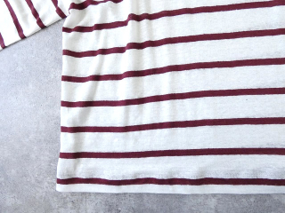 maomade(マオメイド) 旅先で見つけたよ!リネンボーダーシリーズ 7分袖Tの商品画像43