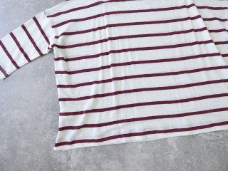 maomade(マオメイド) 旅先で見つけたよ!リネンボーダーシリーズ 7分袖Tの商品画像48