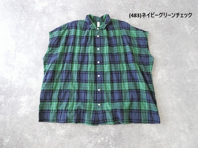 NATURAL LAUNDRY(ナチュラルランドリー) 先染めシャーリングロングシャツの商品画像11
