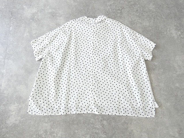 grin(グリン) 綿レーヨンドットプリントワイドシャツの商品画像14