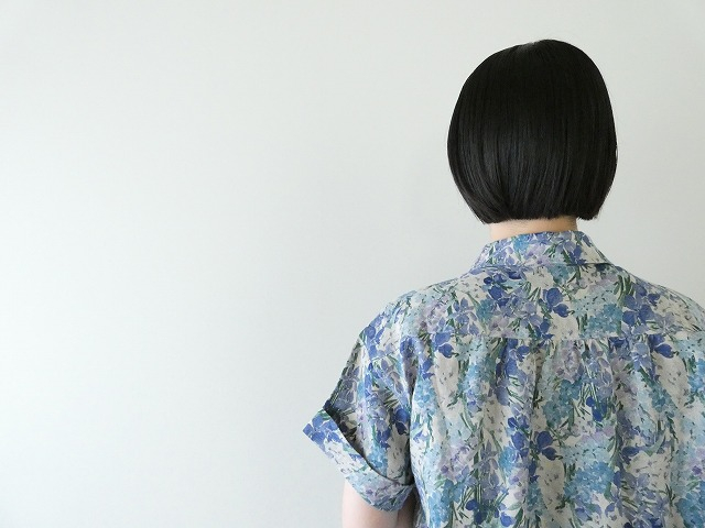sosotto(ソソット) リネンLIBERTY袖折り返し半袖ブラウスの商品画像7