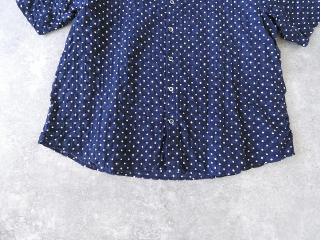 NARU 80ローンリップルシンプルドット ワイドカラーシャツの商品画像26