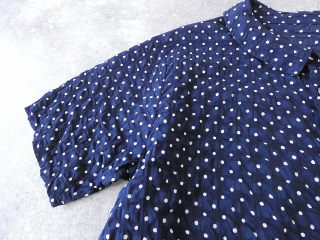 NARU 80ローンリップルシンプルドット ワイドカラーシャツの商品画像28