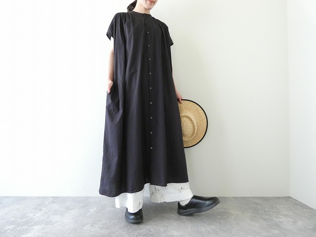 NATURAL LAUNDRY(ナチュラルランドリー) タイプライターギャザーワンピースの商品画像1