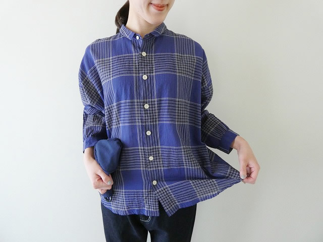 NATURAL LAUNDRY(ナチュラルランドリー) 先染めツイストドルマンシャツの商品画像3