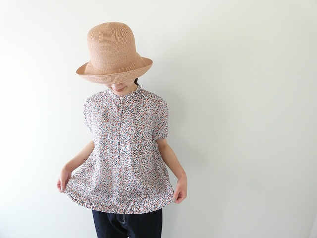 NATURAL LAUNDRY(ナチュラルランドリー) リネン小花スタンドフレンチシャツの商品画像3