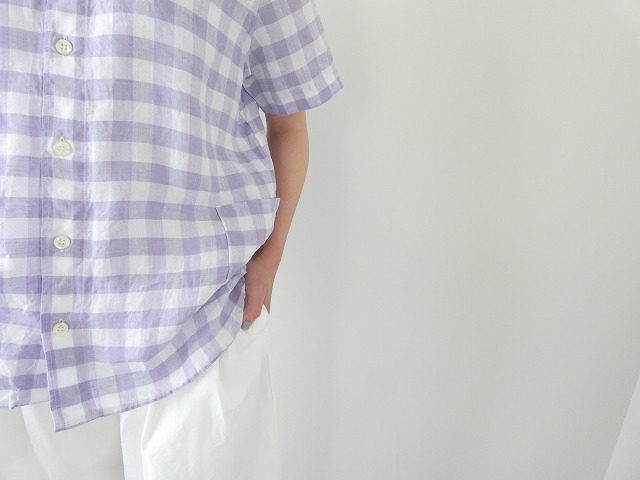 NATURAL LAUNDRY(ナチュラルランドリー) 先染めリネンファーマーシャツの商品画像5