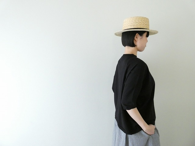 LinenYa(リネンヤ) ボートネック5分袖ニットの商品画像8
