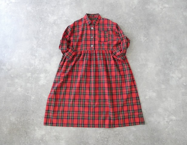 SPACE MOOオリジナル(スペースムウオリジナル) SARAHWEAR 別注Rachel cotton check 切替ギャザーワンピースの商品画像10