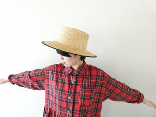 SPACE MOOオリジナル(スペースムウオリジナル) SARAHWEAR 別注Rachel cotton check 切替ギャザーワンピースの商品画像24