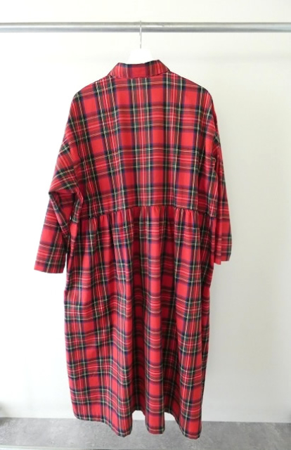 SPACE MOOオリジナル(スペースムウオリジナル) SARAHWEAR 別注Rachel cotton check 切替ギャザーワンピースの商品画像9