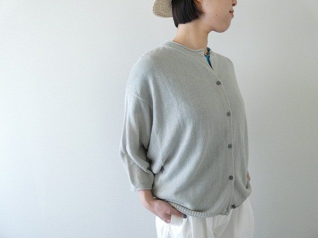 maomade(マオメイド) 変形リネンUVカット7分袖ドルマンスリーブカーディガンの商品画像1