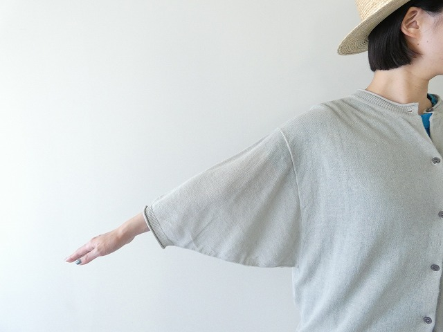 maomade(マオメイド) 変形リネンUVカット7分袖ドルマンスリーブカーディガンの商品画像5