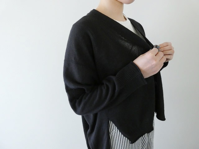 maomade(マオメイド) 変形リネンUVカットVネックカーディガンの商品画像1