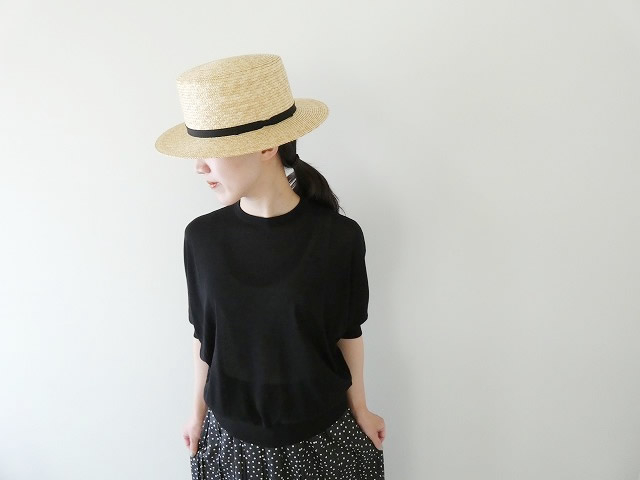 maomade(マオメイド) ヘルシーヤーンニットハーフスリーブTEEの商品画像1