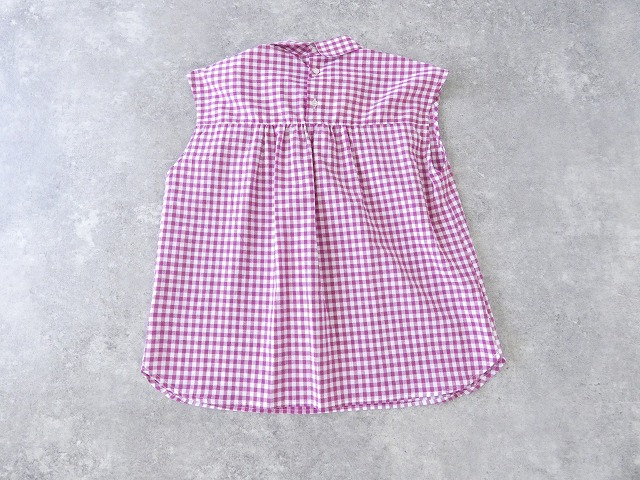 PK ギンガムのチビ衿ブラウスの商品画像8
