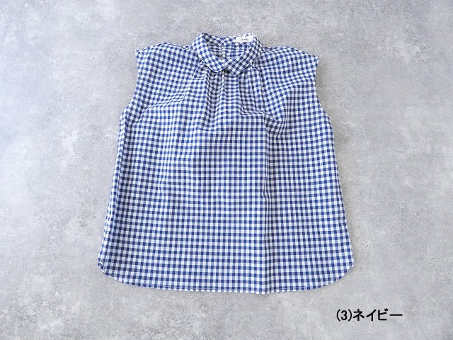 PK ギンガムのチビ衿ブラウスの商品画像9