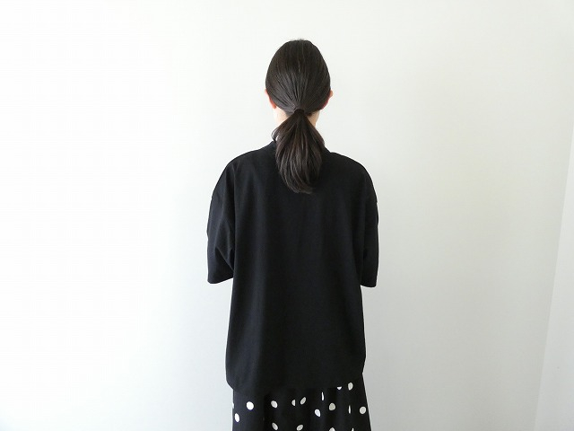 prit(プリット) 空紡天竺×ムラ糸プリント5分袖フレームTシャツの商品画像12