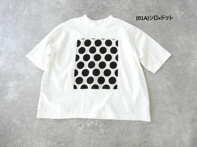 prit(プリット) 空紡天竺×ムラ糸プリント5分袖フレームTシャツの商品画像13