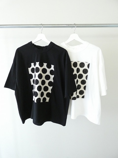 prit(プリット) 空紡天竺×ムラ糸プリント5分袖フレームTシャツの商品画像2