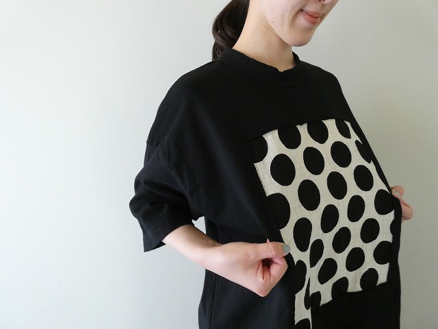 prit(プリット) 空紡天竺×ムラ糸プリント5分袖フレームTシャツの商品画像6