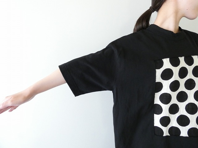 prit(プリット) 空紡天竺×ムラ糸プリント5分袖フレームTシャツの商品画像8